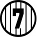 Yankees Retired Number 7 Mickey Mantle