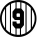 Yankees Retired Number 9 Roger Maris