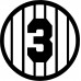 Yankees Retired Number 3 Babe Ruth
